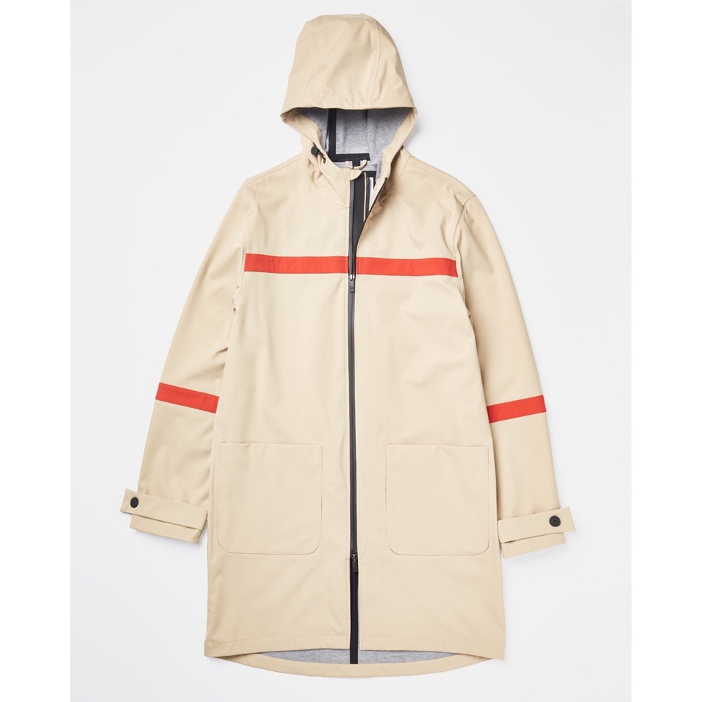 North & Mark Maxwell Stripe Long Parka